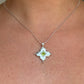 Tuile peridot necklace