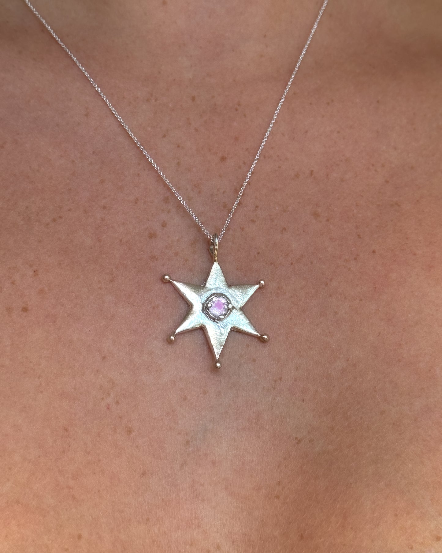 Stella pink quarts necklace