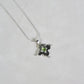 Tuile peridot necklace