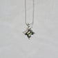Tuile peridot necklace