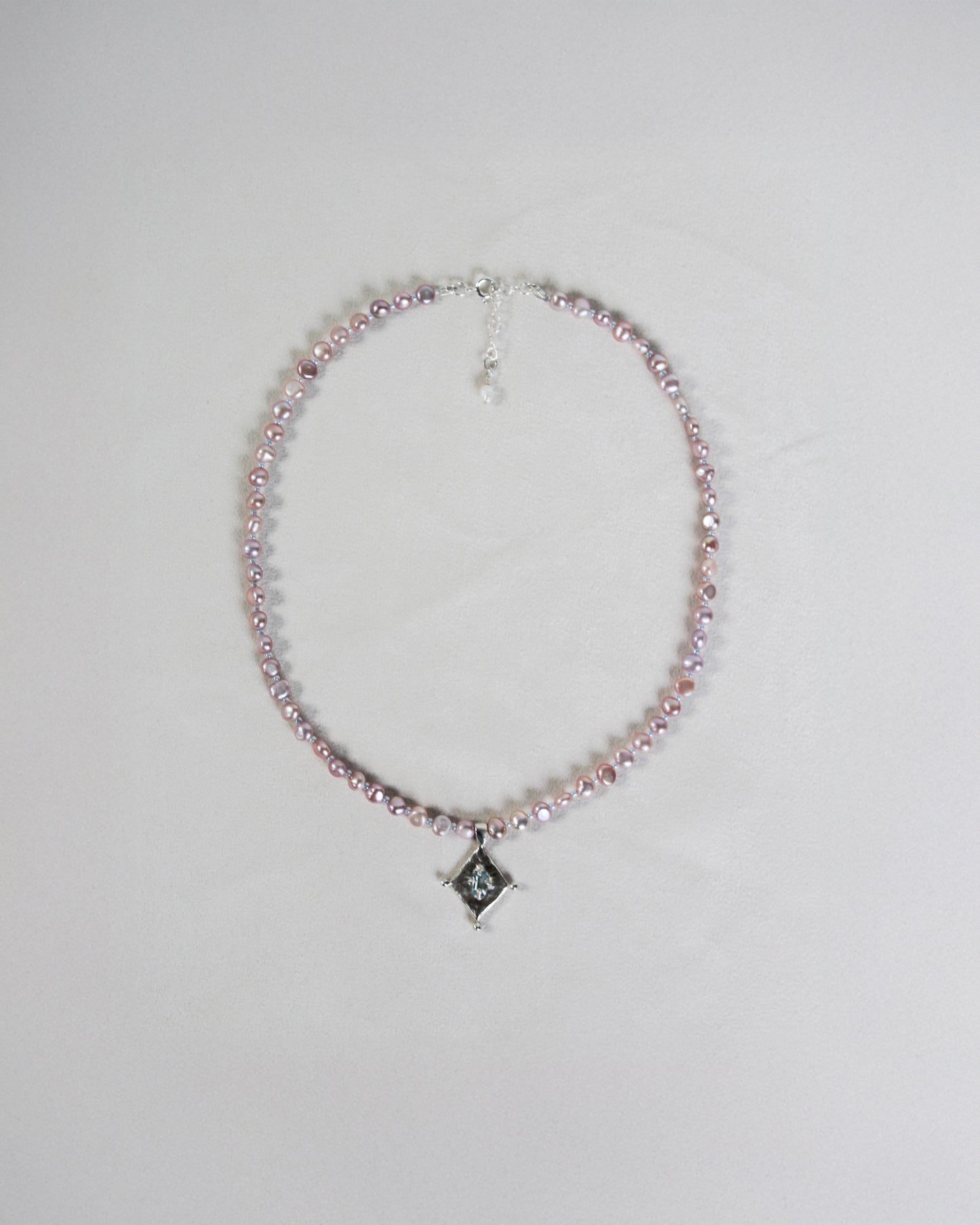 Beam topaz beaded necklace
