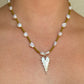 Mon amour beaded necklace