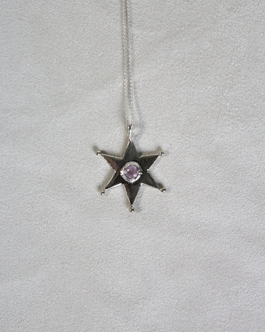 Stella pink quarts necklace