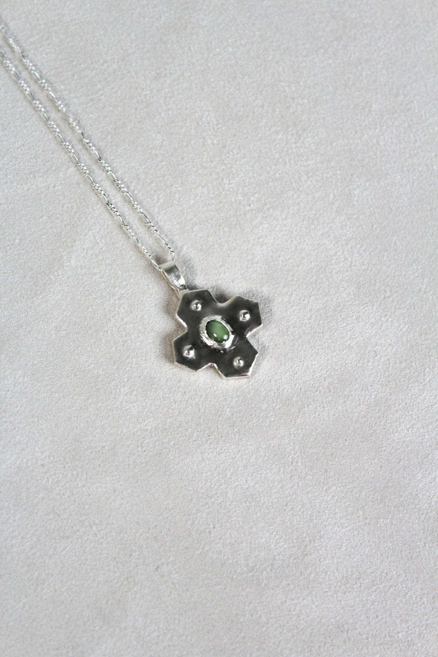 Tuile jade necklace