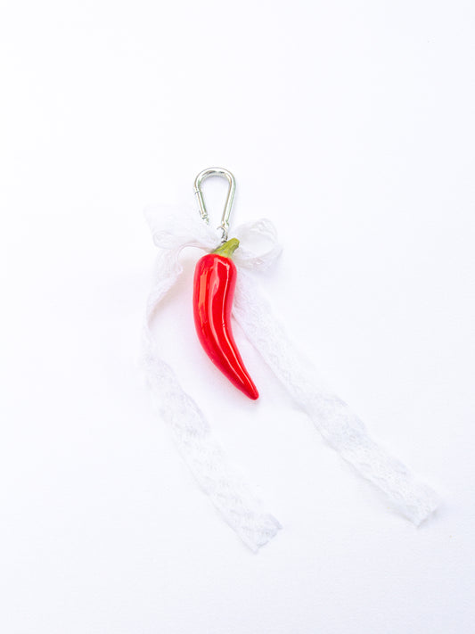 Spicy pepper bag charm