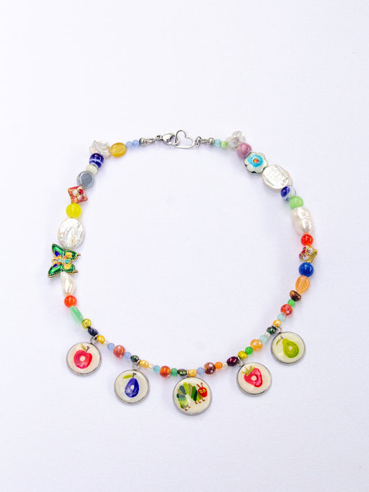 Hungry caterpillar necklace