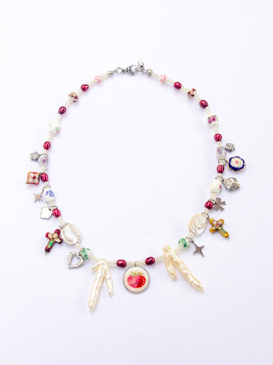 Tomato girl necklace