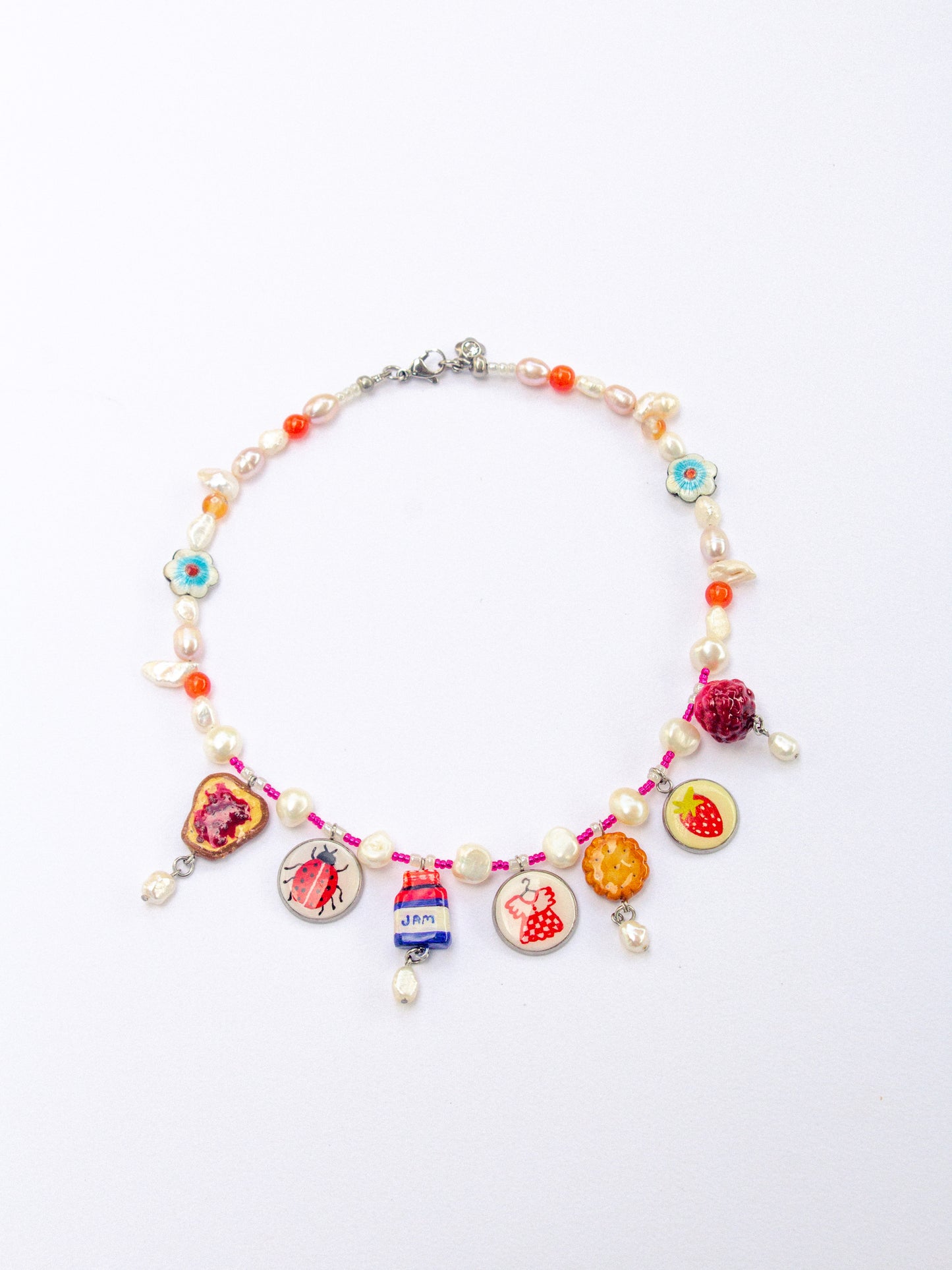 Strawberry jam necklace