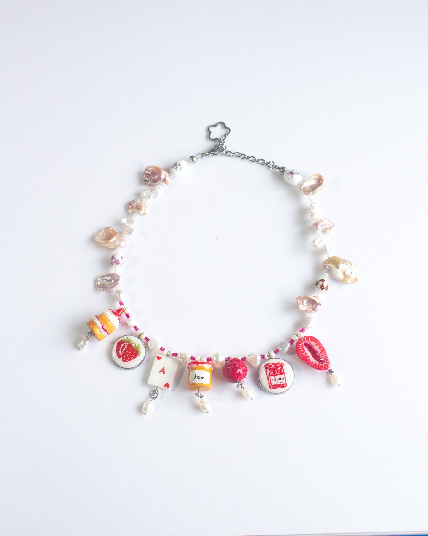 Strawberry shortcake necklace