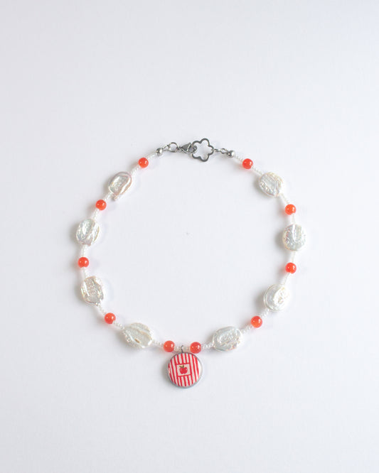 Red apple necklace