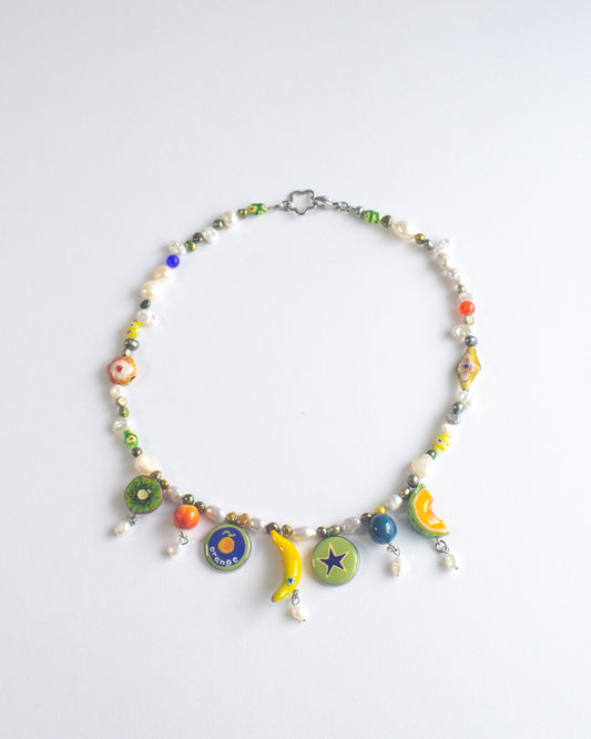 Tropical fruit necklace