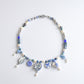 Oyster blue necklace