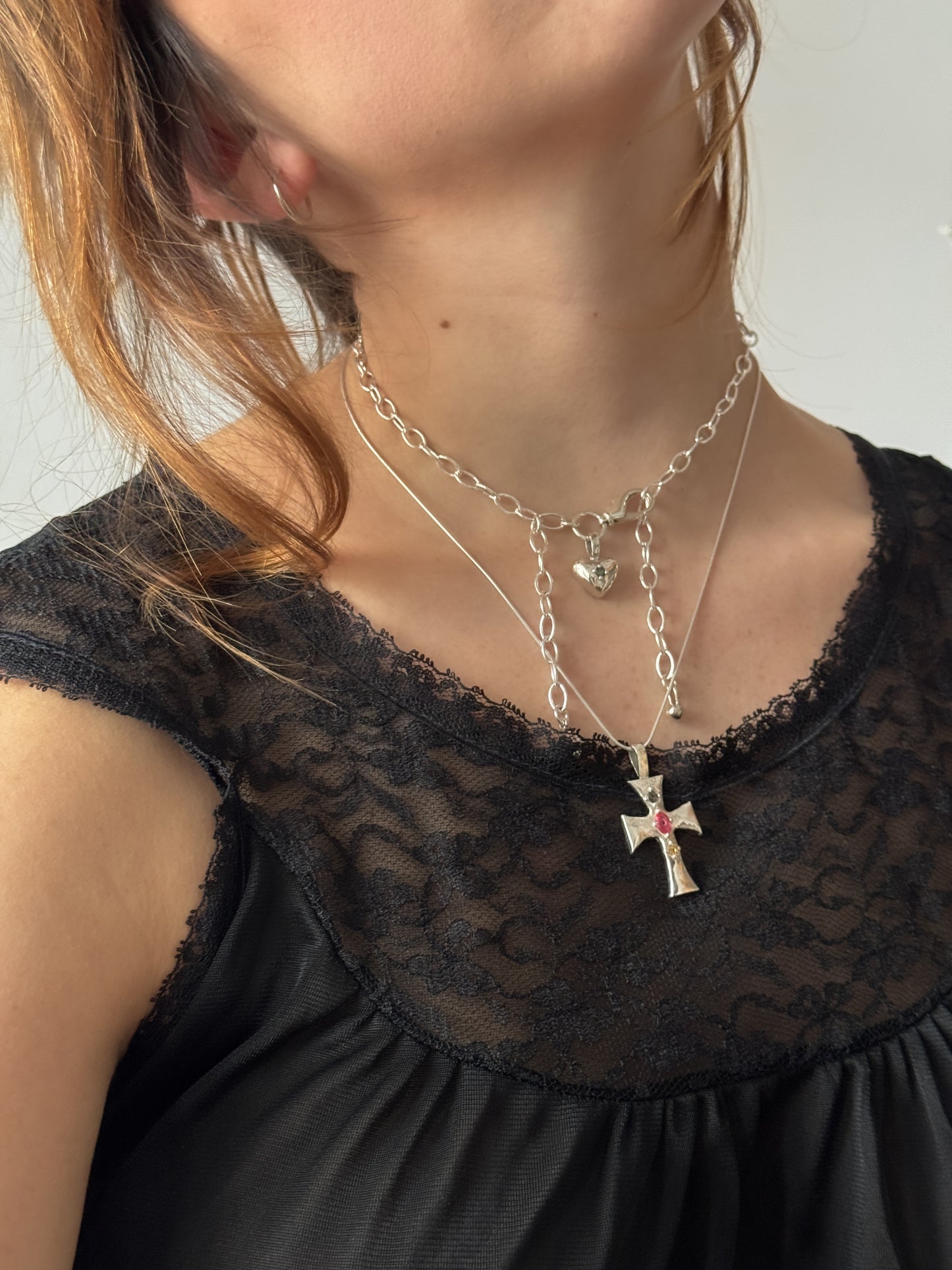 Sacred heart necklace