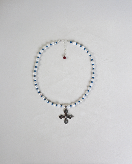 Node beaded necklace