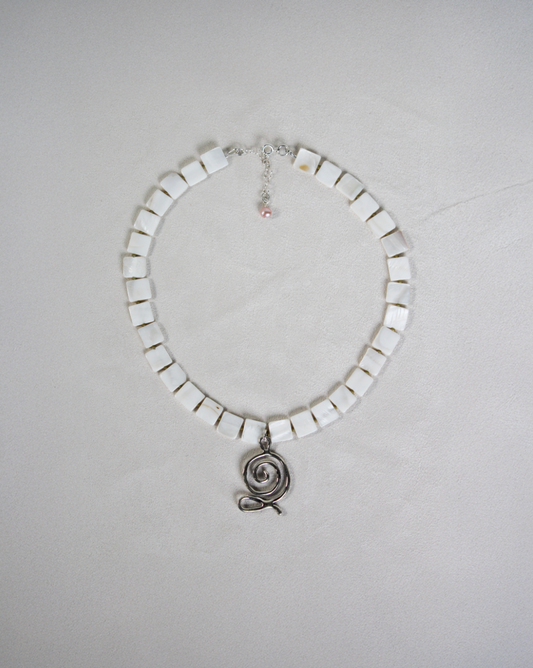 Helix beaded necklace