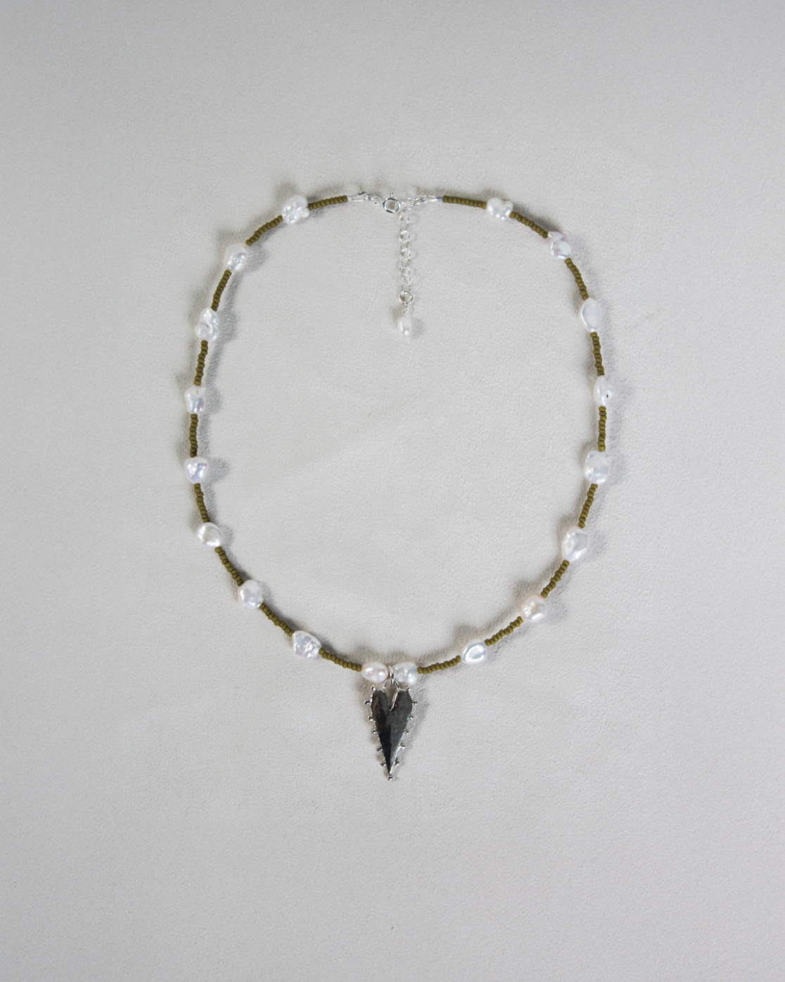 Mon amour beaded necklace