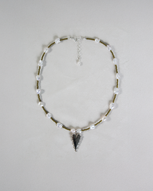 Mon amour beaded necklace